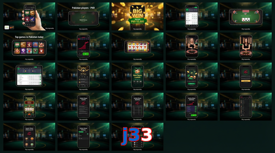 Main screen of J33 bet page for PK players
